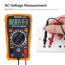 Digital Multimeter Voltage Tester, Assark 2000 Counts Multimeter Measure AC DC Voltage DC Current, Meter Tester Test Volt Ohm Amp Diode Continuity,Resistance,Backlit LCD Display,Data Hold Function