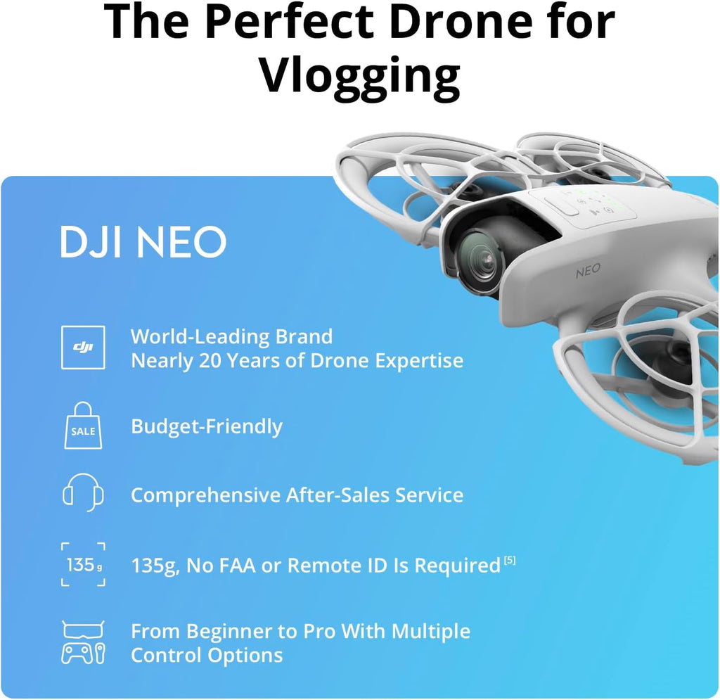 DJI Neo Three-Battery Combo, Mini Drone With 4K UHD Camera for Adults