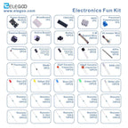 ELEGOO Electronic Fun Kit Bundle with Breadboard, 235 Items for Arduino