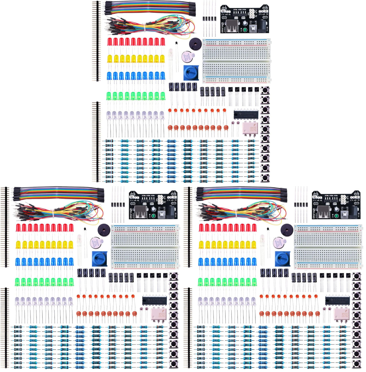 ELEGOO Electronic Fun Kit Bundle with Breadboard, 235 Items for Arduino