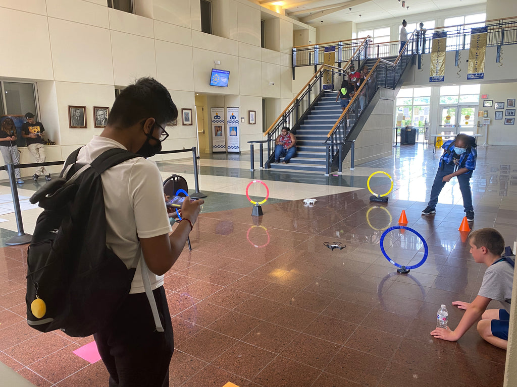 Students Flying Drones - Onsite